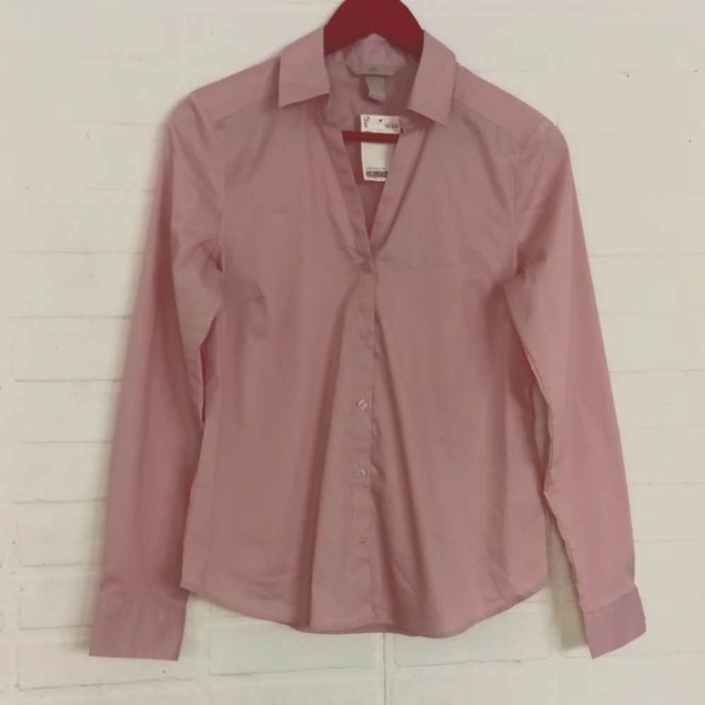 H&M Women Blouse Long sleeves V Neck - Picture 1 of 6